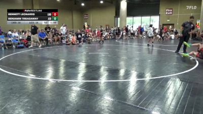 116 lbs Round 2 (6 Team) - Benjamin Treadaway, Alabama Elite Blue vs Bennett Leonards, Louisiana Mudbugs
