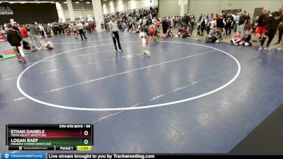 98 lbs Cons. Round 2 - Logan Raef, Midwest Xtreme Wrestling vs Ethan Daniels, Texas Select Wrestling