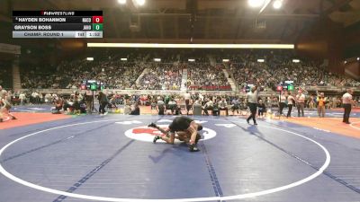 4A-120 lbs Champ. Round 1 - Hayden Bohannon, Natrona County vs Grayson Boss, Jackson Hole