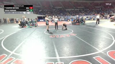 4A Boys 175 lbs Champ. Round 1 - Cooper Meyers, Molalla Boys vs Aidan Perkins, Pendleton Boys