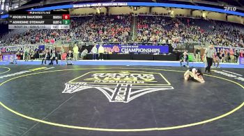 Girls-110 lbs Champ. Round 1 - Jocelyn Saucedo, South Haven Hs Girls vs Adrienne Stewart, Skyline Hs (Ann Arbor) Girls
