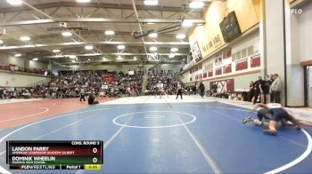 120 lbs Cons. Round 3 - Landon Parry, American Leadership Academy Gilbert vs Dominik Wheelin, Marana High School