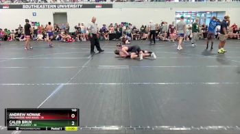 140 lbs Round 1 (4 Team) - Caleb Brux, Grapple Academy vs Andrew Nowak, Tallahassee War Noles