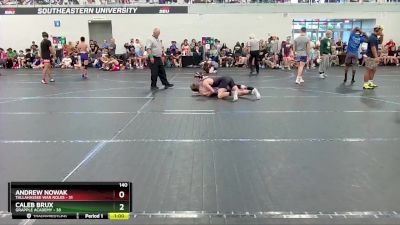 140 lbs Round 1 (4 Team) - Caleb Brux, Grapple Academy vs Andrew Nowak, Tallahassee War Noles