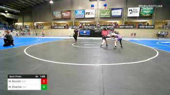 82 lbs Semifinal - Milana Borrelli, Unattached vs Maycee Peacher, The Wrestling Factory