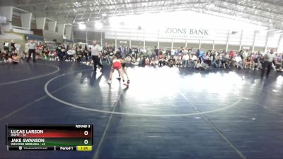 77 lbs Round 3 (4 Team) - Lucas Larson, INWTC vs Jake Swanson, Western Nebraska