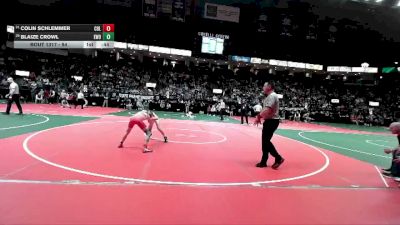 84 lbs Cons. Round 5 - Colin Schlemmer, COL1 vs Blaize Crowl, EWO3