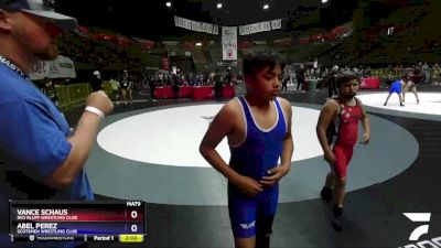 117 lbs Cons. Round 3 - Vance Schaus, Red Bluff Wrestling Club vs Abel Perez, Scotsmen Wrestling Club