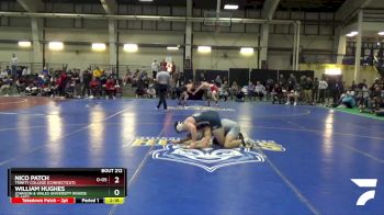 157 lbs Cons. Round 2 - William Hughes, Johnson & Wales University (Rhode Island) vs Nico Patch, Trinity College (Connecticut)