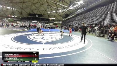 62 lbs Champ. Round 1 - Jeremiah Veliz, Prosser Wrestling Academy vs Luis Sanchez, Damaged Ear Wrestling Club