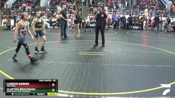 82 lbs Quarterfinal - Landon Barnes, The Sting vs Clayton Brautigam, Northwest Red Crushers