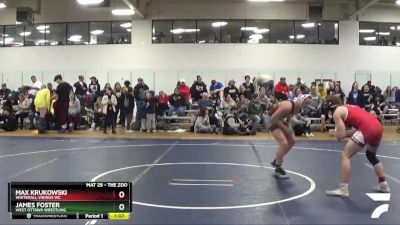 135 lbs Cons. Round 5 - James Foster, West Ottawa Wrestling vs Max Krukowski, Whitehall Vikings WC