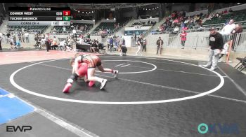 90 lbs Consi Of 4 - Conner West, Cushing Tigers vs Tucker Hedrick, Grunts Wrestling