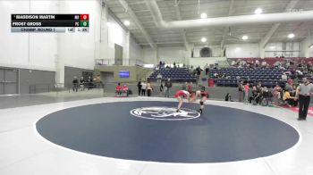 115 lbs Champ. Round 1 - Maddison Martin, Mountain Ridge vs Frost Gross, Park City