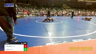 85 lbs Consolation - Zeek Buchan, Sherman Challengers vs Londen Vera, Pomona Elite