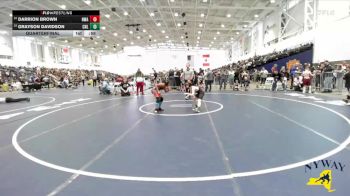 80 lbs Quarterfinal - Darrion Brown, NWAA vs Grayson Davidson, Club Not Listed