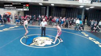 126 lbs Champ. Round 2 - Dean Angelo Iii, St. Patrick vs Landon Ege, Unattached