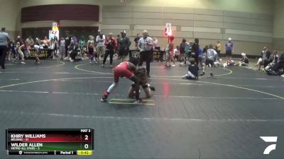 75 lbs Round 3 (6 Team) - Wilder Allen, Metro All Stars vs Khiry Williams, Belding