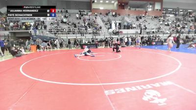 U15 Women - 58 lbs Champ. Round 3 - Julianna Hernandez, NY vs Faye Schachtner, WI