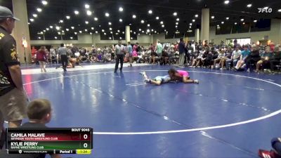 110 lbs Round 2 - Kylie Perry, Rayne Wrestling Club vs Camila Malave, Seymour Youth Wrestling Club