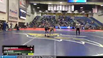 141 lbs Champ. Round 2 - Luis Ramos, CA State University Bakersfield vs Joshua Norikiyo, SF State