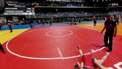 6A 100 lbs Cons. Round 2 - Valentina Vitaliano, Conroe The Woodlands vs Yvette Zepeda, Langham Creek