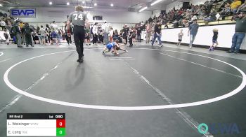 40 lbs Rr Rnd 2 - Lucas Weisinger, Wyandotte Youth Wrestling vs Everett Long, Tiger Trained Wrestling