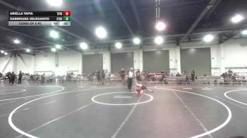 66 lbs Consi Of 8 #2 - Ariella Tapia, Trybe WC vs Gabbriana Delegarito, Stout Wr Ac