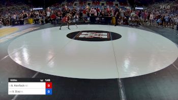 100 lbs Rnd Of 32 - Alicia Kenfack, ND vs Violet Diaz, IA