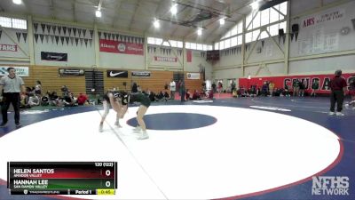 120 (122) Cons. Round 3 - Hannah Lee, San Ramon Valley vs Helen Santos, Amador Valley