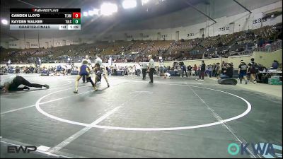 90 lbs Quarterfinal - Camden Lloyd, Team Tulsa Wrestling Club vs Kayden Walker, Tulsa Blue T Panthers