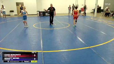 102 lbs Placement Matches (8 Team) - Chase Berkowitz, New York Blue vs Bennett Becnel, Louisiana