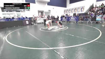 100 lbs Champ. Round 1 - Madison Tolentino, Northview vs Sara Merlo, Westminster