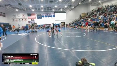 85 lbs Semifinal - Maximilian Hodges, Eastside United vs Elijah Hill, Thermopolis Wrestling Club