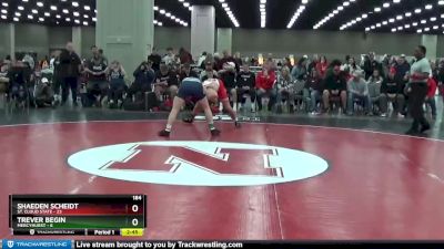 184 lbs Round 1 (16 Team) - Shaeden Scheidt, St. Cloud State vs Trever Begin, Mercyhurst