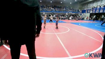 49 lbs Quarterfinal - Dash Hudson, Skiatook Youth Wrestling 2022-23 vs Callen Carson, Black Fox Wrestling Club