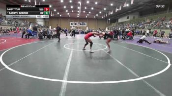 130 lbs Champ. Round 1 - Daisy Yost, Yukon vs Darilyn George, Lee`s Summit West