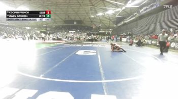 Boys 3A 190 lbs Cons. Round 7 - Cooper French, Cheney vs Owen Boswell, Mountlake Terrace