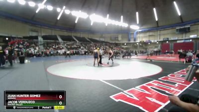 1A West 157 lbs Quarterfinal - Juan Hunter Gomez, Wapato vs Jacob Verduzco, Naches Valley