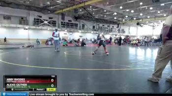 132 lbs Round 1 (4 Team) - Alexis Giltner, Indiana INFERNO BLACK vs Abby Rhodes, Free Range Chickens