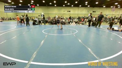 52 lbs Rr Rnd 5 - Roman HIcks, Tulsa Elite 9U vs Silas Royl, Mojo 9U