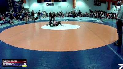 125 lbs Round 3 - Aubrianna Bracken, 84 Athletes vs Ariah Mervilus, Highlands Wrestling Club