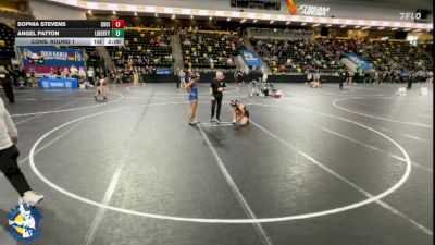 130 lbs Cons. Round 1 - Sophia Stevens, Charles City vs Angel Patton, Liberty