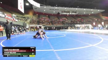 150 lbs Cons. Round 2 - Cash Aulabaugh, Corning Union High School Wrestling vs Gavin Belnap, La Costa Canyon High School Wrestling