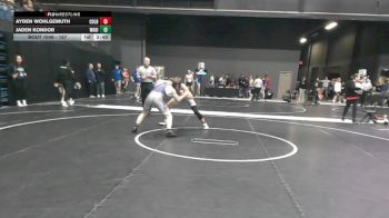 157 lbs Champ. Round 1 - Jaden Kondor, Waldorf (Iowa) vs Ayden Wohlgemuth, Colby Community College
