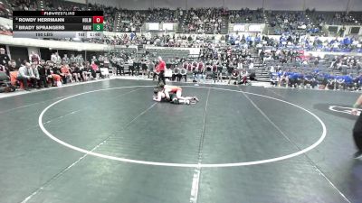 190 lbs Brady Sprangers, Kaukauna vs Rowdy Herrmann, Holmen