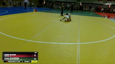 135 lbs Quarterfinals (8 Team) - Evan Scharpen, Z-M (Zumbrota/Mazeppa) vs Oden Board, Waseca