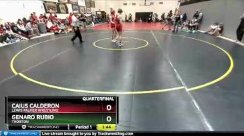 220 Boys Quarterfinal - Caius Calderon, Lewis Palmer Wrestling vs Genaro Rubio, Thorton