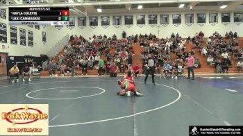 Girls-114 lbs Semifinal - Lexi Cammarata, Clarke`s Dream Team vs Kayla Coletta, Nick`s Knights