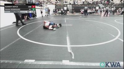 70 lbs Semifinal - Garrett Doyle, Cowboy Wrestling Club vs Isaiah Rodriguez, All American Wrestling